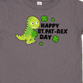 thumbnail image 4 of Inktastic Happy St Pat-Rex Day with Dinosaur Boys or Girls Toddler T-Shirt, 4 of 5