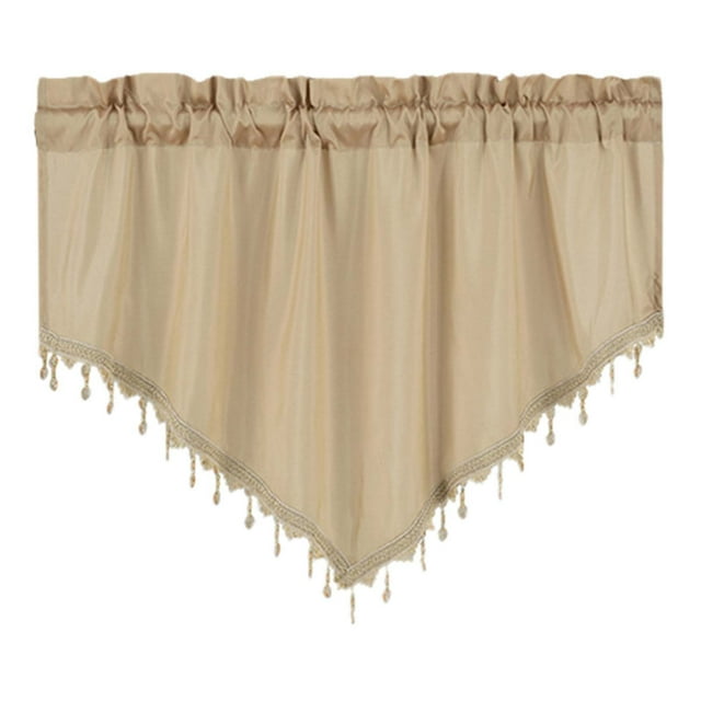 EGNMCR Room Decor, Home Decor, Home Decor Curtains Short Curtains Solid Color Curtains Triangular Curtains Household Curtains Small Curtains Through Rod Curtains Curtains Curtains