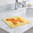 thumbnail image 4 of Unique Bargains 4Pcs Cartoon Cotton Soft Absorbent Face Cloths Brown 13" x 13", 4 of 4