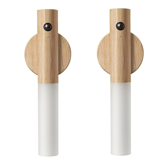 XEITIN Magnetic Rechargeable 2 Pack Motion Sensor Night Light Battery Powered Wall Sconce Removable Hand Light