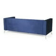 thumbnail image 3 of Noble House Camden Tufted Velvet 3 Seater Sofa, Midnight Blue, 3 of 11