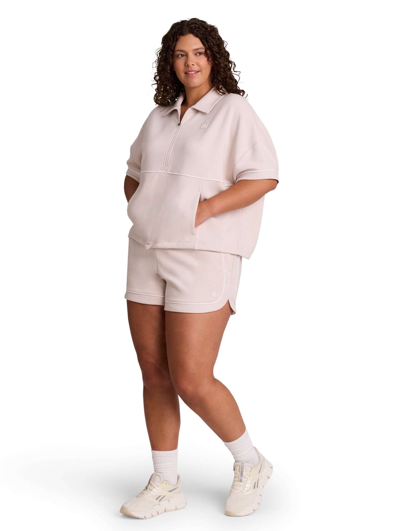 Reebok Women's Team Player Short Sleeve Oversize Pullover, Sizes XS-4X