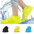 thumbnail image 1 of CHAO Fundas impermeables para zapatos, fundas de silicona reutilizables para zapatos para hombres y mujeres, l, amarillo, 1 of 5