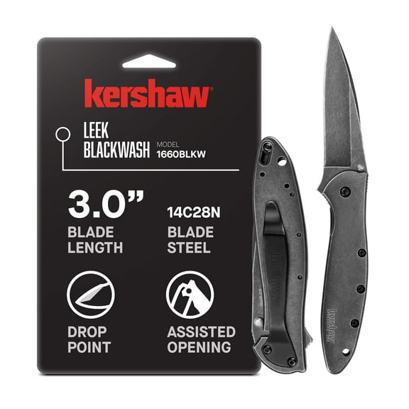 Kershaw Leek BlackWash Pocket Knife