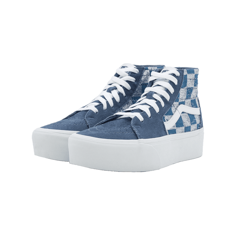 Vans “Off the Wall” White Blue High Tops Sneakers Mens 5 Womens 6.5 37 Unisex Ward Hi main image 2