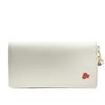 thumbnail image 3 of Tory Burch Emerson Applique Snap Continental Wallet Wristlet (New Ivory / Multi), 3 of 3