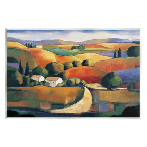Modern Rolling Hills Countryside Landscape Painting Unframed Art Print Wall Art