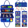 thumbnail image 1 of Tabla Ocupada Capas Juguete Sensorial Para Niño Azul, 1 of 5