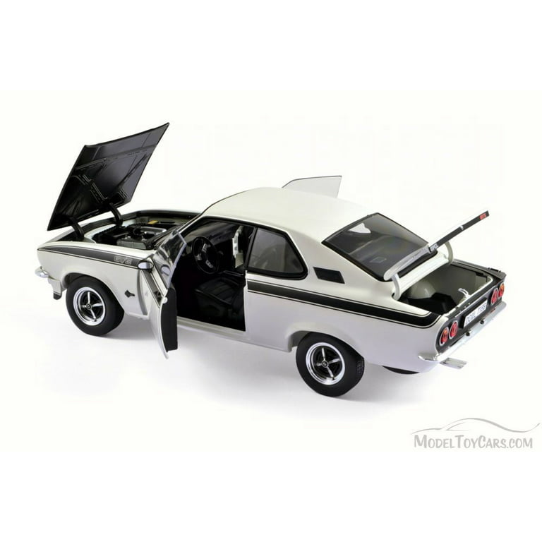 1975 Opel Manta GT/E, White w/ Black Hood - Norev 183634 - 1/18 Scale  Diecast Model Toy Car