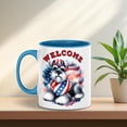 thumbnail image 2 of Schnauzer Patriotic Welcome for 4Th of July Independence Day 11oz Accent Two-tone Mug Miniature Schnauzer Dog Lover Coffee Tea Cup - 00010, 2 of 5
