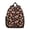 Football Leaf Black, variant on Football Icon White Pattern Backpack for School, Cute School Bag with Adjustable Shoulder Straps and Padded Back, 13.8"x11.4"x6"