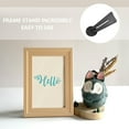 thumbnail image 3 of CRAFTHROU Picture Frame Back Pedestals 12Set Black Plastic for Gallery Use, 3 of 6
