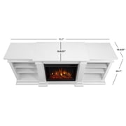 Real Flame Fresno Electric Fireplace TV Stand in White
