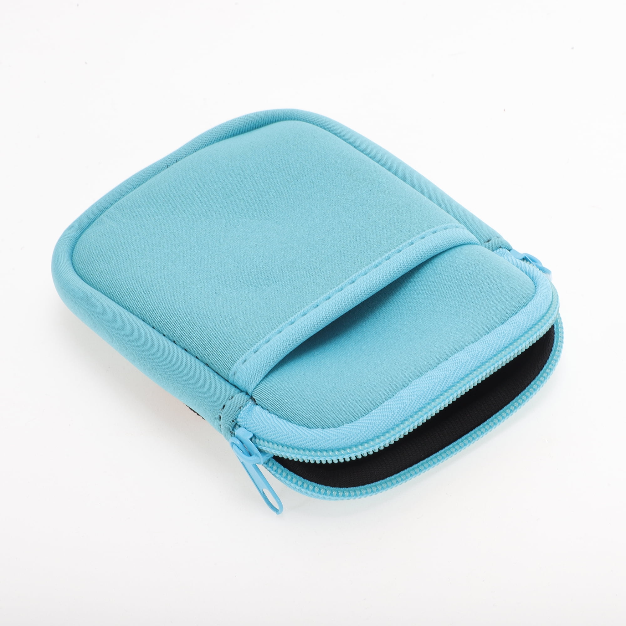 Unique Bargains 1Pc Durable Water Bottle Pouch With 2 Pockets Blue