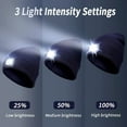 thumbnail image 2 of LED Light Beanie Hat USB Rechargeable 4 LED Headlamp Hat Unisex Winter Knitted Hat Cap for Running, 2 of 6