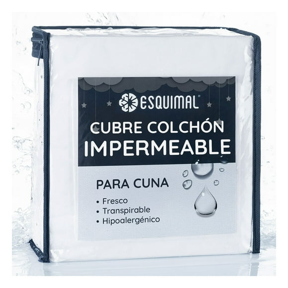 Protector Cubre Colchón 100% Impermeable Esquimal (Cuna 120x60cm)