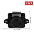 thumbnail image 3 of Arborister 5pcs Keyless Push Button Door Lock for Wardrobe Cabinet Horsebox RV Black, 3 of 11