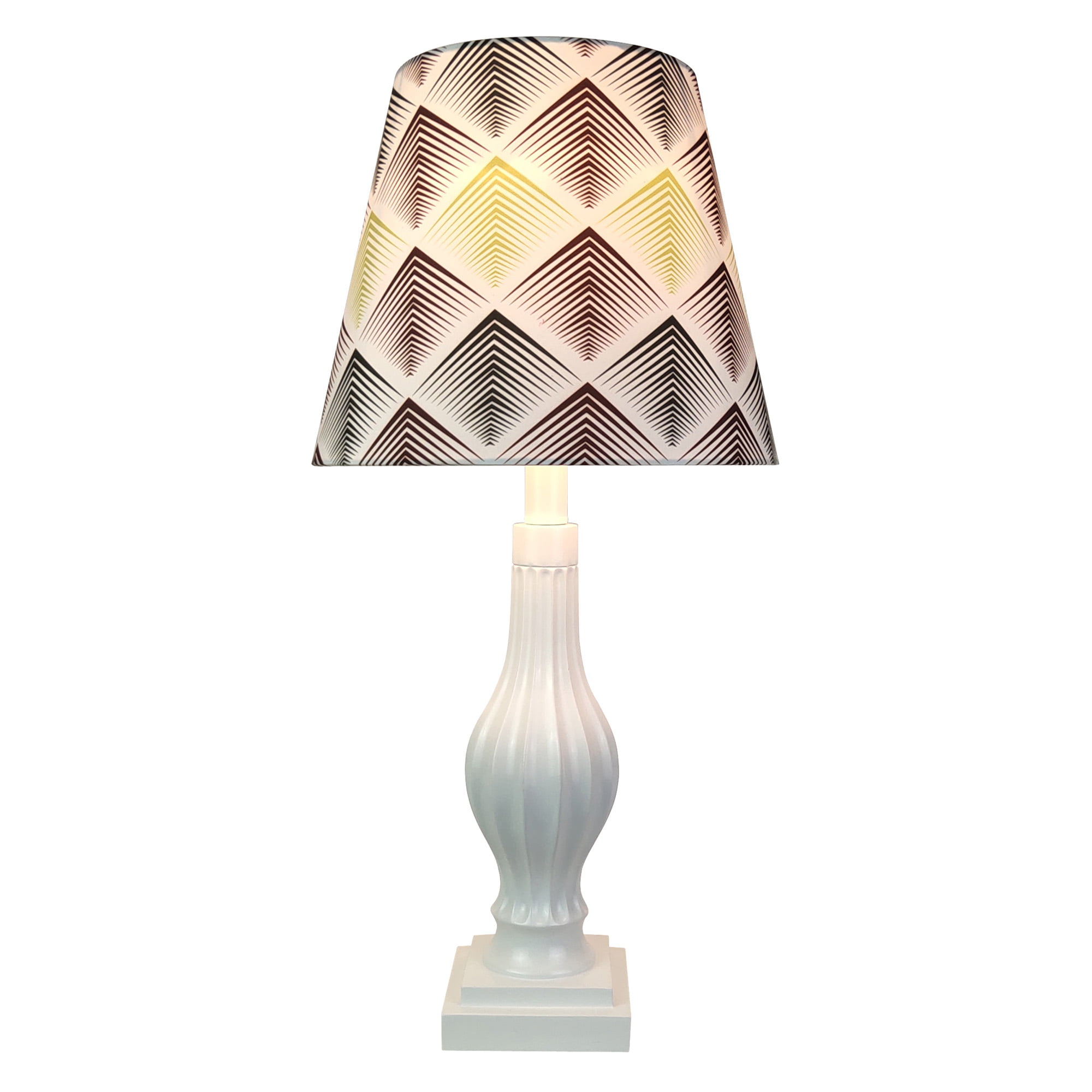 22 Polyresin Table Lamp With Silk, Motion Table Lamp