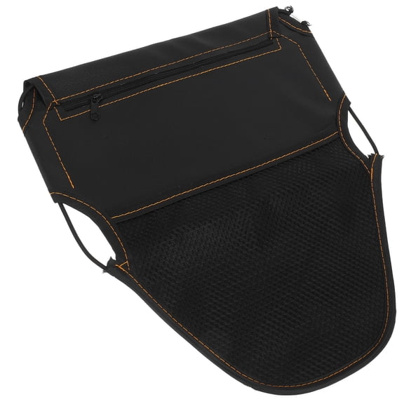 HOMEMAXS Black Motorcycle Under Seat Storage Bag for Scooter Toolkit with Reliable Fastening System and