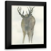 Dyer, Beverly 12x14 Black Modern Framed Museum Art Print Titled - Solo Deer