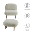 thumbnail image 4 of Loyal Accent Chair and Ottoman Set in Pearl Oak, 4 of 11