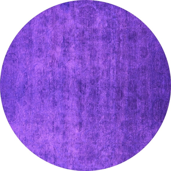 Ahgly Company Indoor Round Persian Pink Bohemian Area Rugs, 4' Round