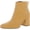 Camel Leather, variant on Franco Sarto Womens Tina Leather Square Toe Booties