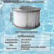 thumbnail image 2 of Pack Of 8 Replacement Filter Cartridges For Mspa Inflatable Pool, Ruikalucky Jacuzzi, 2 of 2
