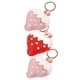 thumbnail image 4 of 3 unids de dibujos animados de fresa llaveros adorable coche llavero anillo colgantes colgantes, 4 of 7