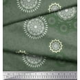 thumbnail image 3 of Soimoi Moss Georgette Fabric Mandala Ethnic Decor Fabric Printed Yard 42 Inch Wide, 3 of 3