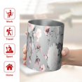 thumbnail image 5 of 12oz Coffee Tumblers Pioneer Flower Floral Print Pattern Stainless Steel Vacuum Insulated Travel Tumbler Coffee Cups Mug with Lid and Straw with Cleaning Brush for Cold & Hot Drinks, 5 of 5