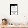 thumbnail image 2 of Core Values Inspirational Wall Art for Office Decor Inspirational Theme Poster Motivational Canvas Painting Prints Artwork Wall Pictures for Living Room Home Decor Wooden Framed[12'' X 18''], 2 of 6