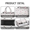 thumbnail image 4 of Large Capacity Tote Bag,Beige Princess Castle Rainbow Pattern Handbag Fashion Luxury Tote Bag,15.7"x13"x 5.1" Inches,Laptop Compatible, 4 of 6