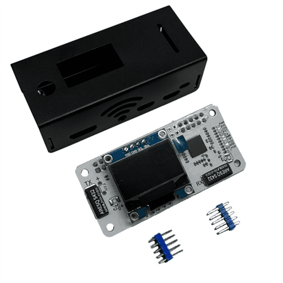 Relay P25 DSTAR Digital Radio Gateway Wireless Hotspot Board 0.5PPM Multifunction Duplex with Aluminum Case,1 x Hotspot Board Kit (With Case And Screen) 2 x Pin Header Socket 1 x Oled Box