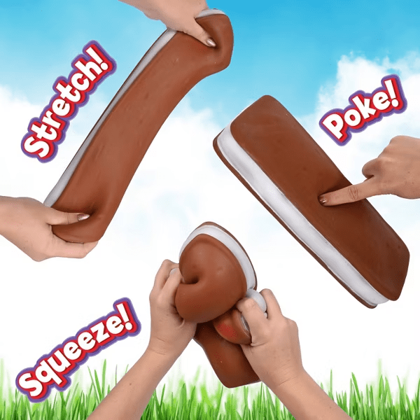Squishy Ice Cream Sandwich - 10.5" Ultra-Soft Slow Rising Jumbo Squishy Ice Cream Sandwich, Stress Relief Toy for Adults, Focus & Relaxation