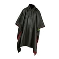thumbnail image 2 of Impermeable, Impermeable de Emergencia con Capucha y Cordón, Funda para Lluvia, Resistente al Agua verde, 2 of 9