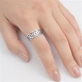 thumbnail image 4 of Sterling Silver Women's Ring 925 Band 9mm Jewelry Female Male Unisex Size 7, 4 of 4