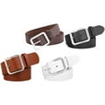 thumbnail image 3 of unbranded  4 Pcs Casual Brown Belt for Men and Women Waist but Men's Women's Miss, 3 of 8