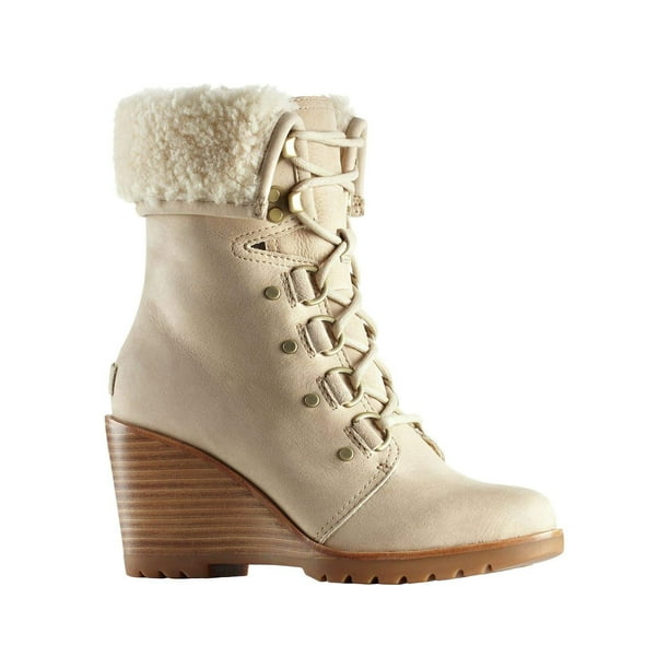 sorel phoenix lace shearling boot