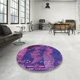 thumbnail image 3 of Ahgly Company Indoor Rectangle Patterned Purple Area Rugs, 8' x 12', 3 of 6