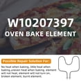 thumbnail image 2 of AMI PARTS W10207397 Oven Bake Element WPW10207397 Heating Element Replacement Fit for Whirl-Pool Oven RBS305PDQ12 RBS305PDB1 RBS275PVB00 GMC275PDB0 Y, 2 of 7