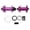 Purple, variant on YAHHU 2pcs Single Speed Hub 16T 32 Hole 120 Clicks Front 2 Rear 5 Bearing Aluminum Alloy Quick Release Disc Brake Hub Purple