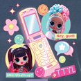 thumbnail image 3 of LOL OMG! Fashion Dolls - Cell Phone Chat Girls - Juniors Fitted Graphic T-Shirt, 3 of 5