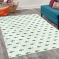 thumbnail image 2 of Ocean Decorative Rug, Hand Drawn Nautical Sketchy Sea Life Fish Whales Dolphins Artwork, Quality Carpet for Bedroom Dorm and Living Room, 6 Sizes, Fern Green, by Ambesonne, 2 of 4