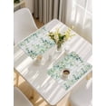 thumbnail image 5 of Green Placemats Set of 6, Eucalyptus Leaves Placemats for Dining Table, Place Mats for Kitchen Tabletop, Waterproof Wipeable Dining Table Mats Set, 5 of 9