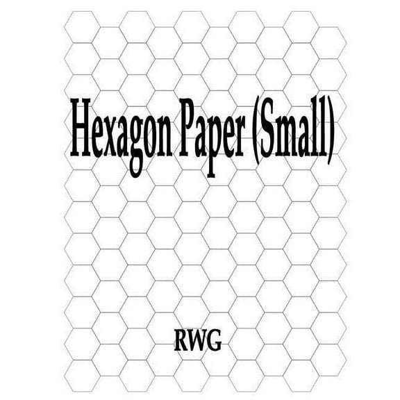 Hexagon Paper (Small): 50 Pages 8.5" X 11", (Paperback)