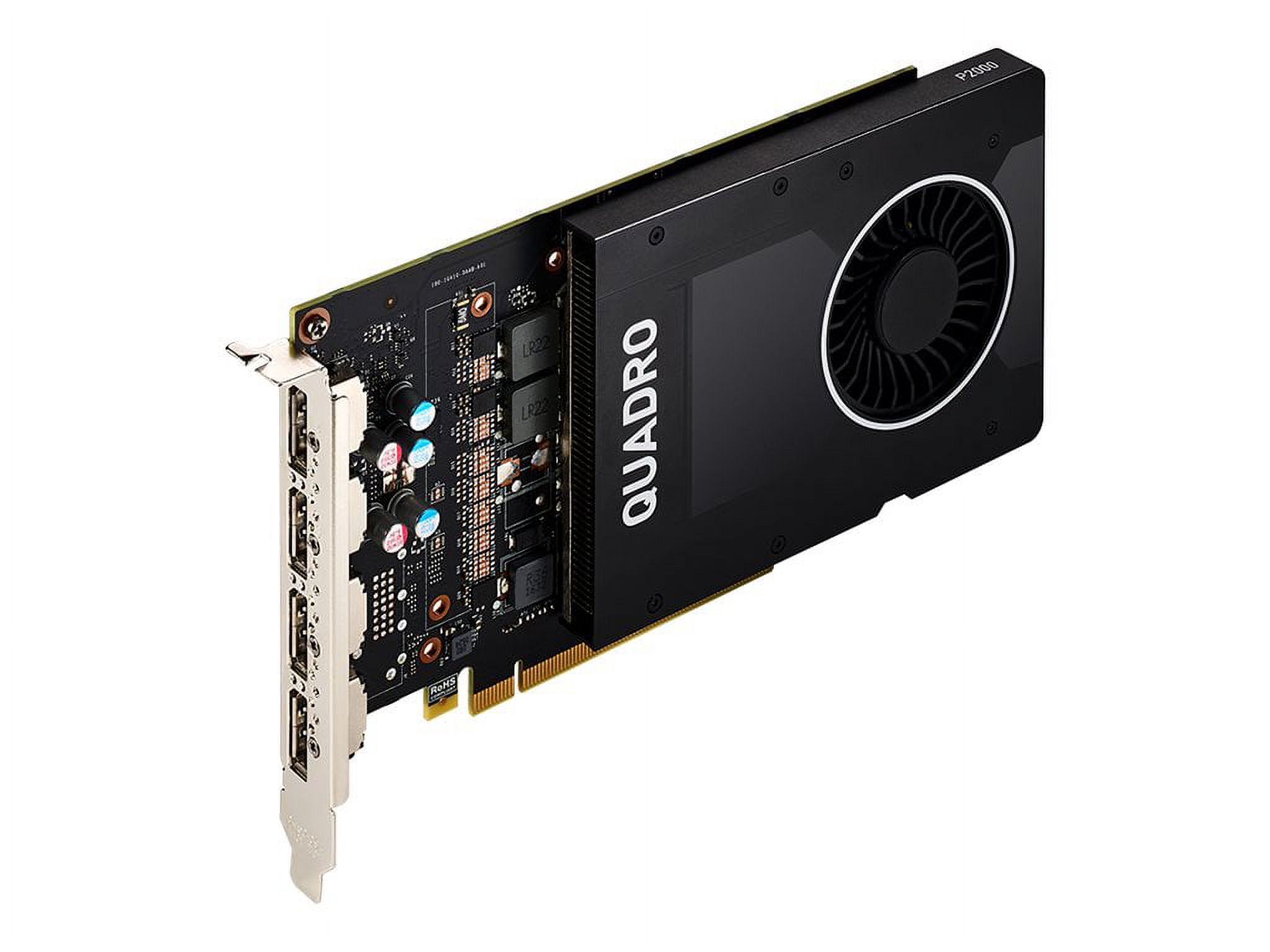 Restored NVIDIA Quadro P2000 - Graphics card - Quadro P2000 - 5 GB GDDR5 - PCIe 3.0 x16 - 4 x DisplayPort (Refurbished)