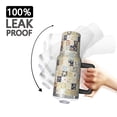 thumbnail image 3 of 40oz Pioneer Flower Floral Print Pattern Insulated Tumbler with Handle, BPA-Free Leak Proof Lid and Straws, Double Wall Vacuum, Hot 12h/Cold 34h, 3 of 6
