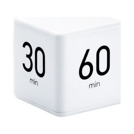 

Cubic Timer Time Management Students Learning Timer LED Display Simple Operation 15/20/30/60 minutes Countdown Reminder for Exercise Study Cooking Office