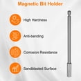 thumbnail image 4 of Uxcell 3pcs Portabrocas Magnético 2.4" 4" 6" Longitud 1/4" Punta Hexagonal Acero Cr-V Extensión Adaptador de Broca de Cambio Rápido, 4 of 7